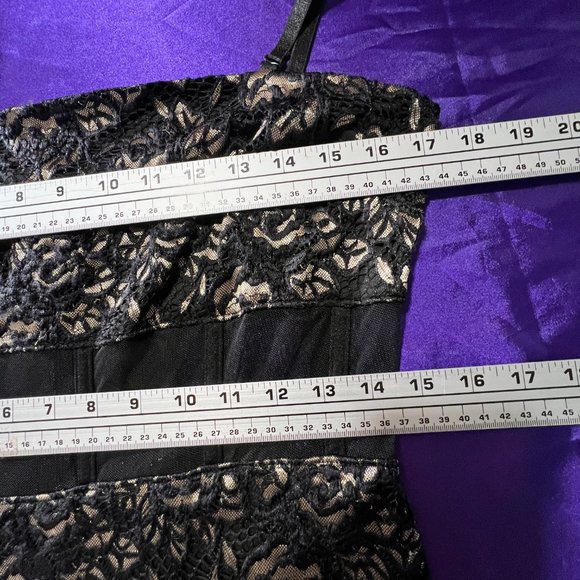 📌Alex B Sexy Lace Straps or Strapless Formal - Prom Dress Waistline Transparent - Picture 13 of 16